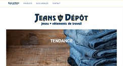 Desktop Screenshot of jeansdepot.ca