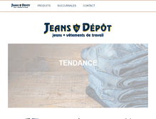 Tablet Screenshot of jeansdepot.ca